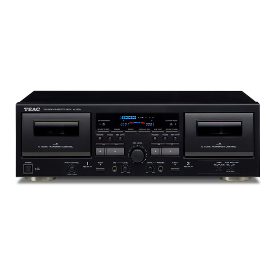 Teac W-1200 Bedienungsanleitung