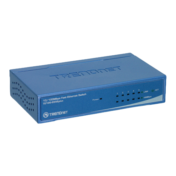 TRENDnet TE100-S55Eplus Schnellinstallationsanleitung