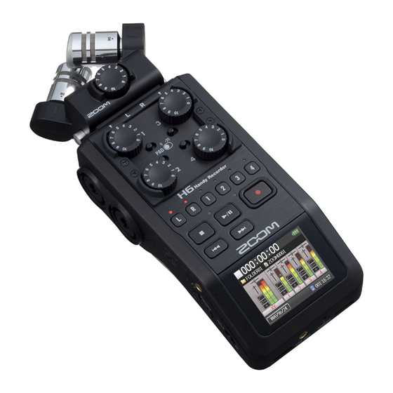 Zoom H6 Kurzanleitung