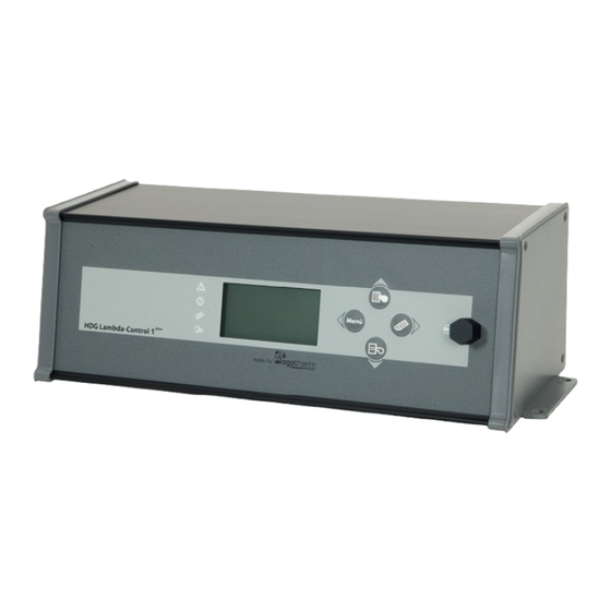 Logotherm HDG Lambda-Control 1 Plus Bedienungsanleitung