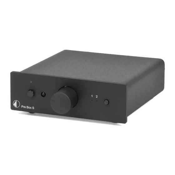 Pro-Ject Audio Systems Pre Box S Bedienungsanleitung