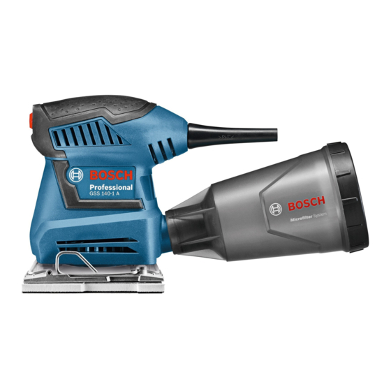 Bosch GSS Professional 140-1 A Originalbetriebsanleitung