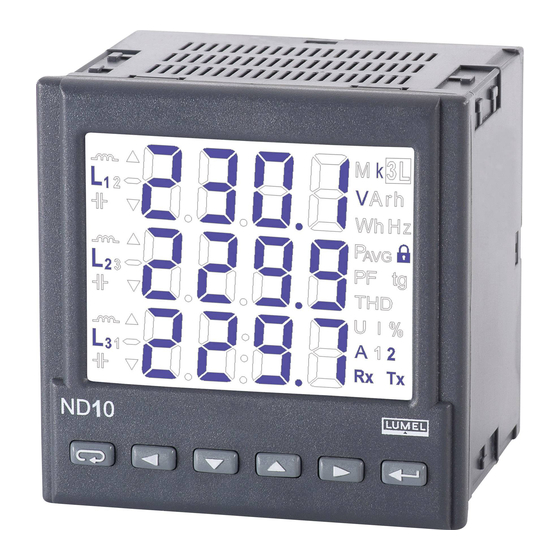 Lumel ND10 Bedienungsanleitung