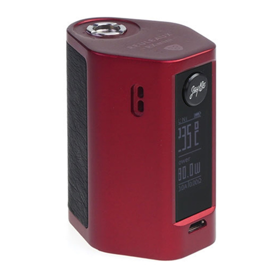 STEAMAX REULEAUX RXMINI Bedienungsanleitung