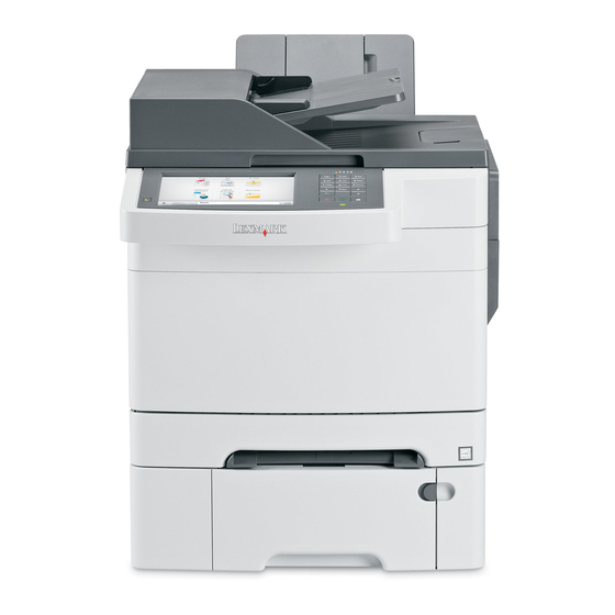 Lexmark X548 Series Benutzerhandbuch