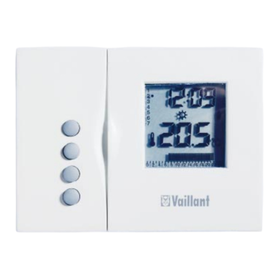 Vaillant VRT 320 Bedienungsanleitung