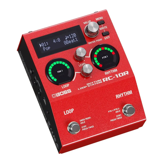 Boss RHYTHM LOOP STATION RC-10R Bedienungsanleitung