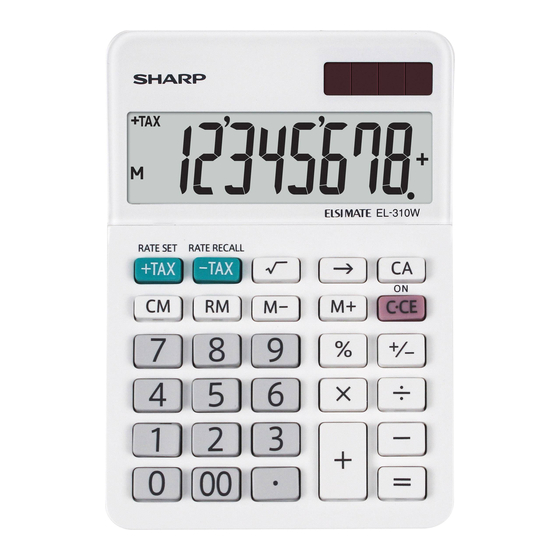 Sharp ELSI MATE EL-310W Bedienungsanleitung