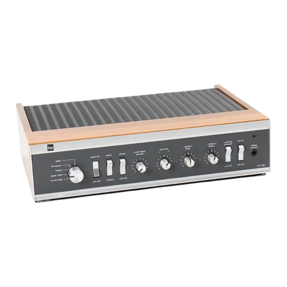 Dual CV 60 Bedienungsanleitung