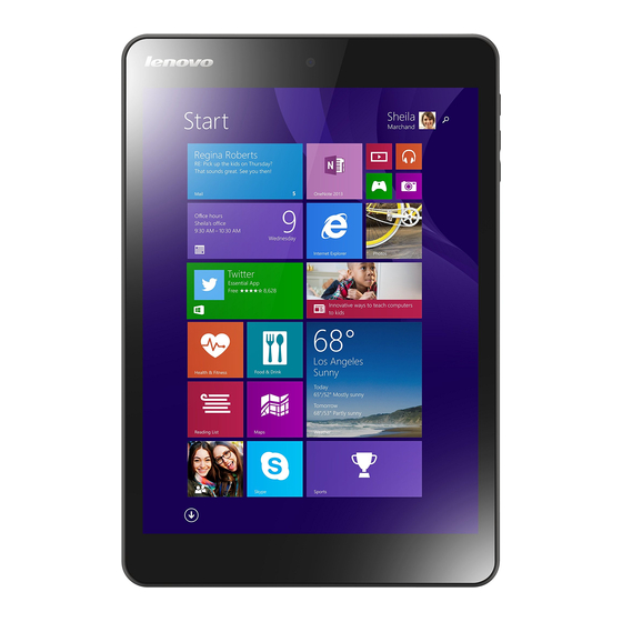 Lenovo MIIX 3-830 Bedienungsanleitung
