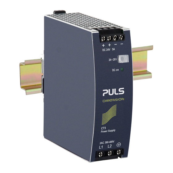 PULS CT5 Bedienungsanleitung