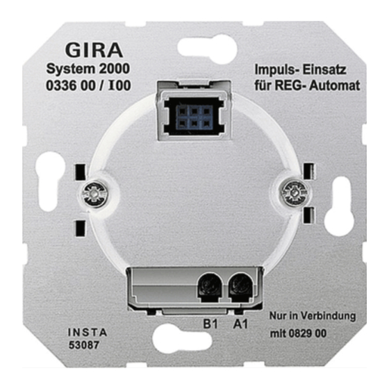 Gira System 2000 Gebrauchsanweisung