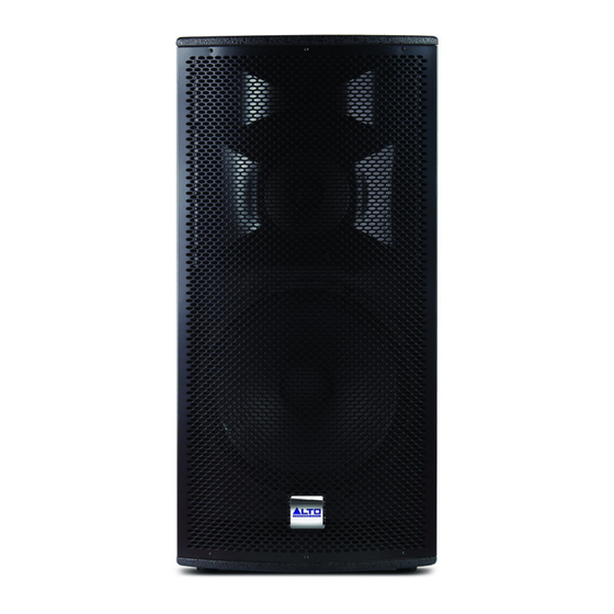 Alto Professional Tourmax SX153 Schnellstartanleitung