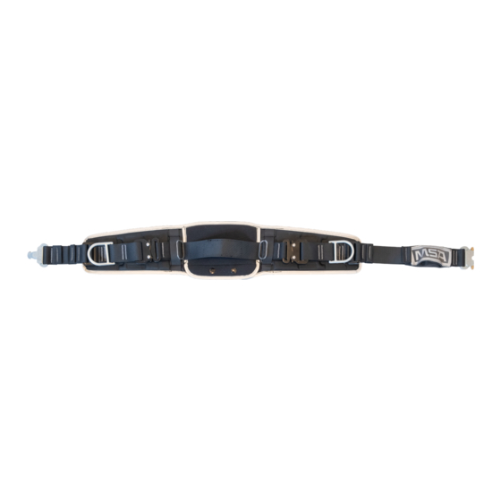 MSA alphaBELT Pro Gebrauchsanleitung