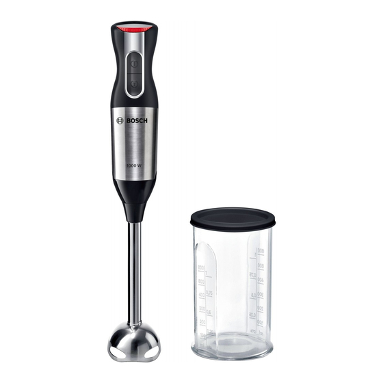 Bosch ErgoMixx Style MS6CM6120/01 Gebrauchsanleitung