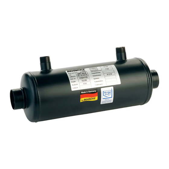 Behncke QWT 100-20 Installationsanleitung