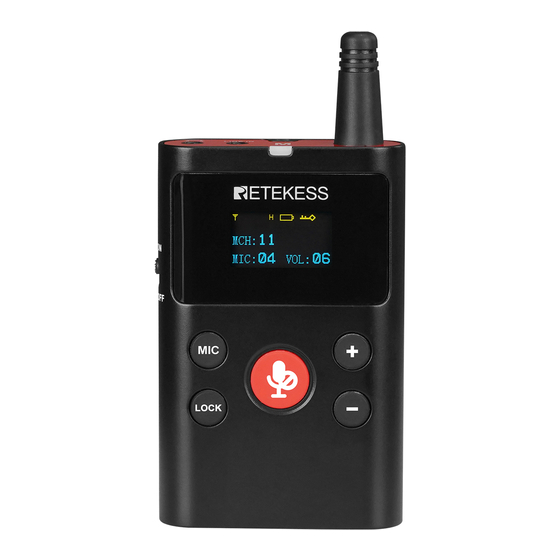 Retekess TT126 Bedienungsanleitung