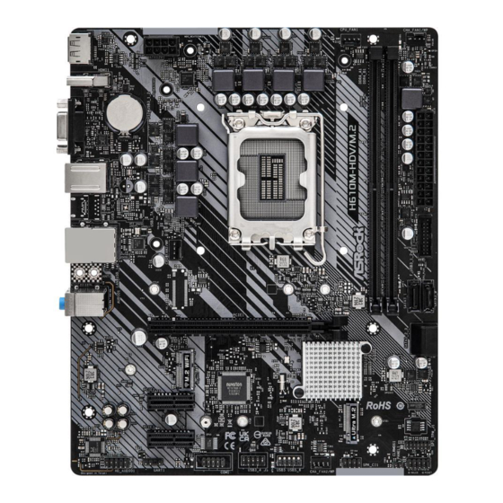 ASROCK H610M-HDV/M.2 Bedienungsanleitung