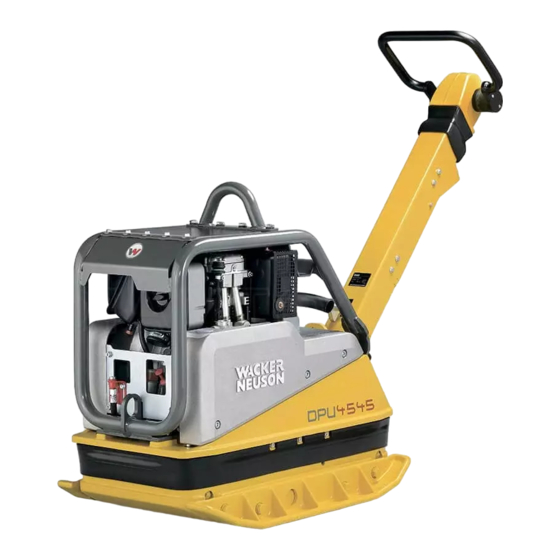 Wacker Neuson DPU 4545He Betriebsanleitung