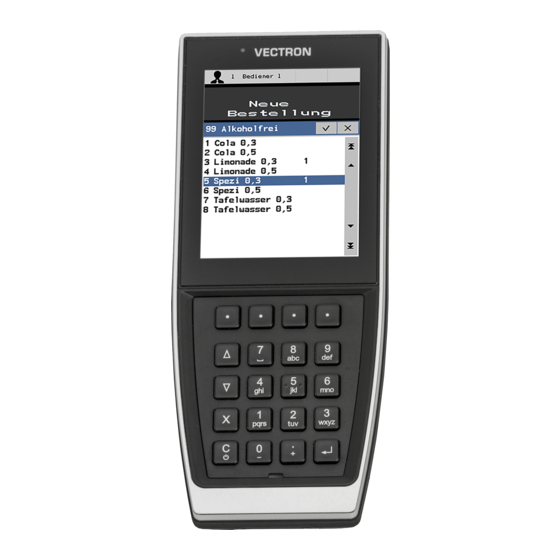 Vectron POS MobilePro III Benutzerhandbuch