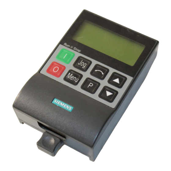 Siemens OPM2 Bedienungsanleitung