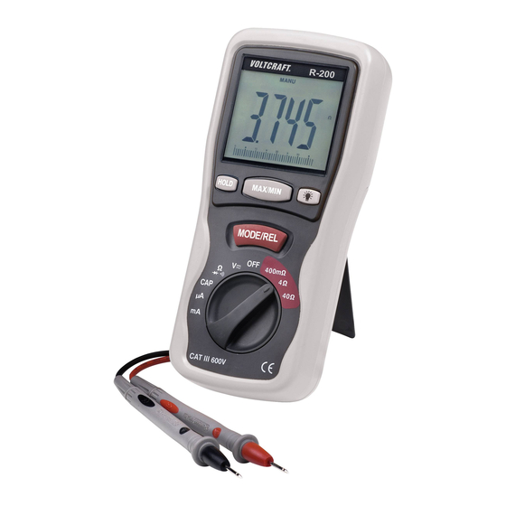 VOLTCRAFT R-200 Bedienungsanleitung