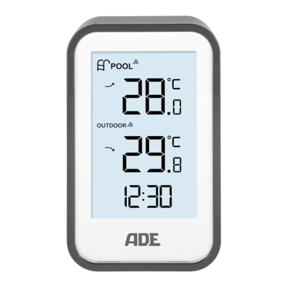 ADE WS2331 Bedienungsanleitung