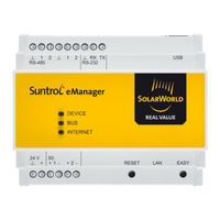 SolarWorld Suntrol eManager Bedienungsanleitung