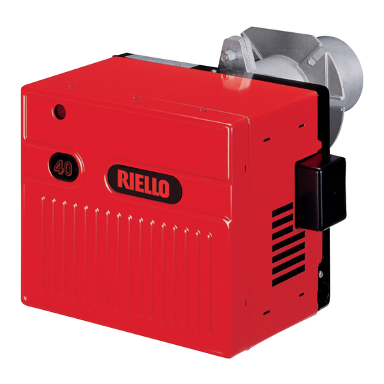 Riello 40 GS10D Installations-, Bedienungs- Und Wartungsanleitung