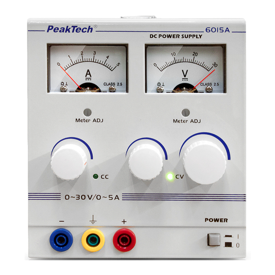 PeakTech 6015 A Bedienungsanleitung