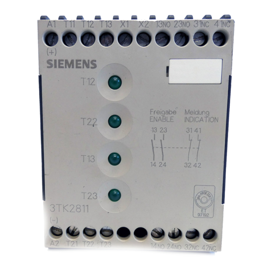 Siemens 3TK2811 Handbücher
