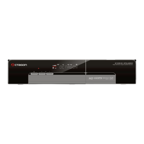 Octagon SF 1008 HD - INTELLIGENCE Bedienungsanleitung