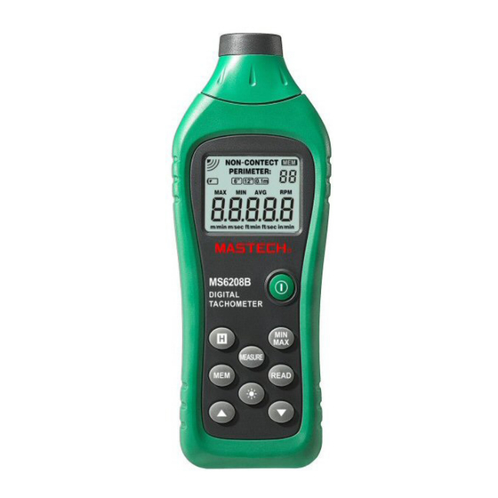 Mastech MS6208B Betriebsanleitung