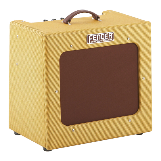 Fender Bassman TV Panel Serie Bedienungsanleitung