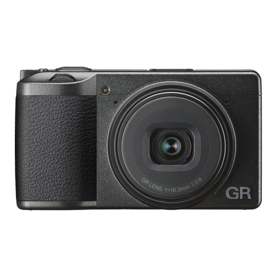 Ricoh GR DIGITAL III Funktionsanleitung