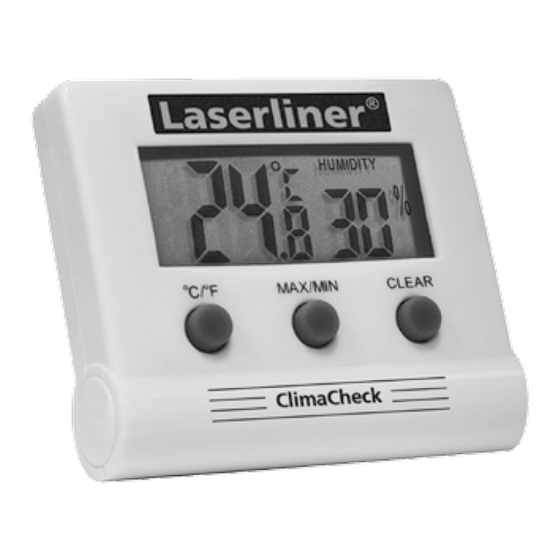 LaserLiner ClimaCheck Bedienungsanleitung