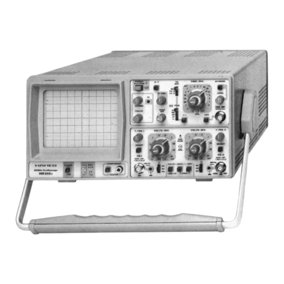 Hameg Instruments HM 203-6 Bedienungsanleitung