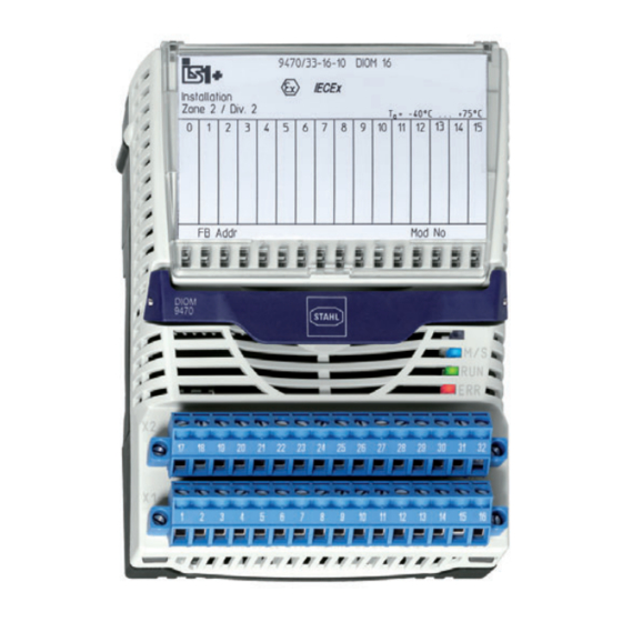 Stahl 9470/33 Betriebsanleitung