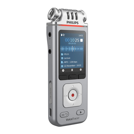 Philips VoiceTracer DVT4115 Benutzerhandbuch