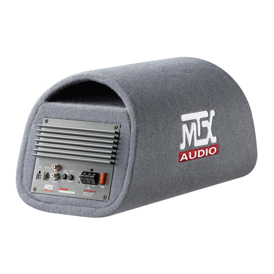 MTX Audio ROAD THUNDER RT8PT Bedienungsanleitung