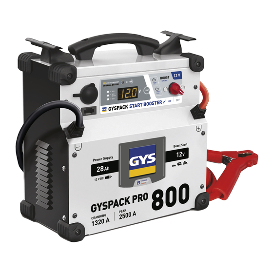 GYS GYSPACK PRO 800 Betriebsanleitung