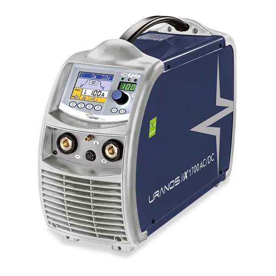 voestalpine Böhler Welding URANOS NX 1700 AC/DC Bedienungsanleitung