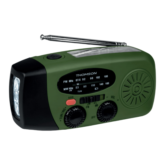 THOMSON RT260 Bedienungsanleitung