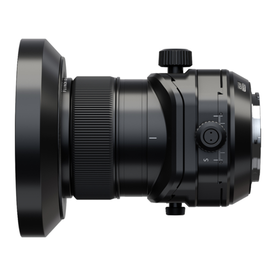 FujiFilm GF30mm5.6 T/S Bedienungsanleitung