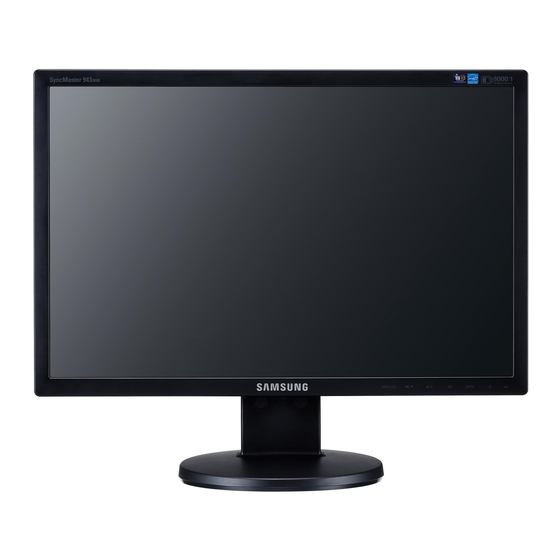 Samsung SyncMaster 943NW Benutzerhandbuch