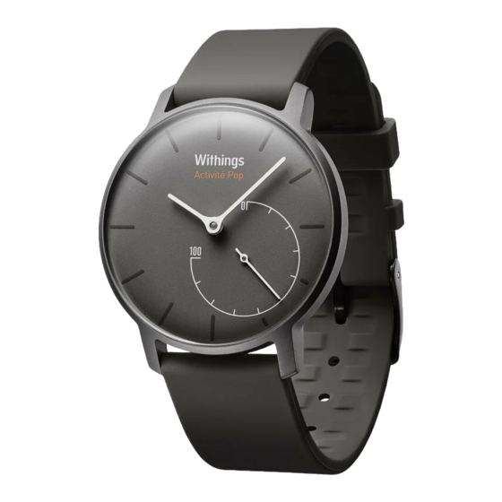 Withings Activite Pop Installations- Und Bedienungsanleitung