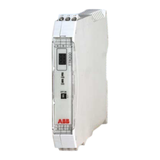 ABB TTR200 Betriebsanleitung