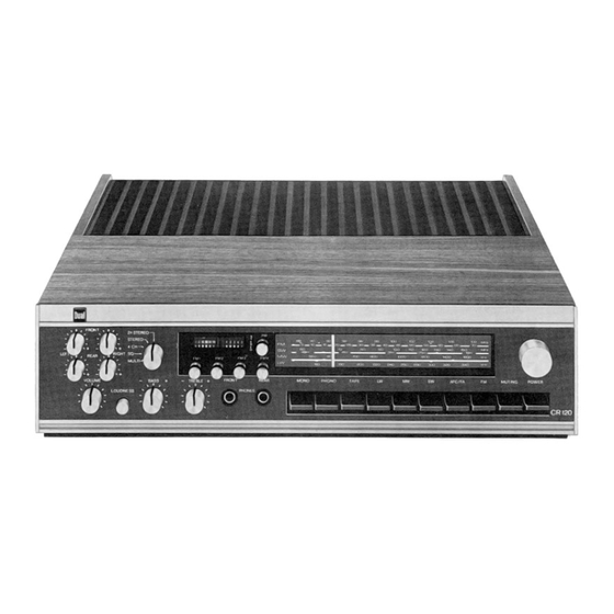 Dual CR 120 Serviceanleitung
