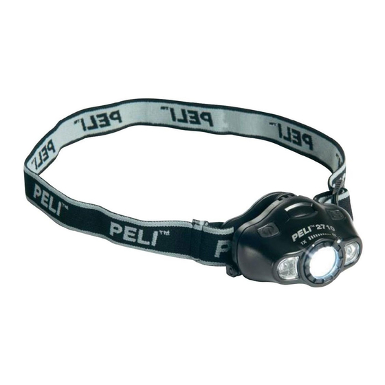 PELI 2710 LED Instruktionen, Bedienung