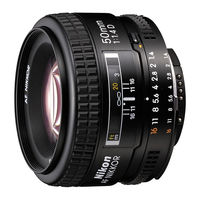Nikon AF Nikkor 50mm f/1.4 Bedienungsanleitung